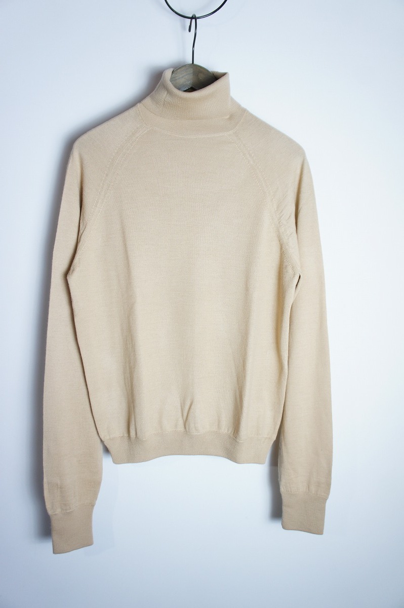 美品 正規20AW LEMAIREルメール Wool Turtleneck M203 KN191 LK105 タートルネック ニット セーター カットソー 本物 薄茶115O▲_画像1