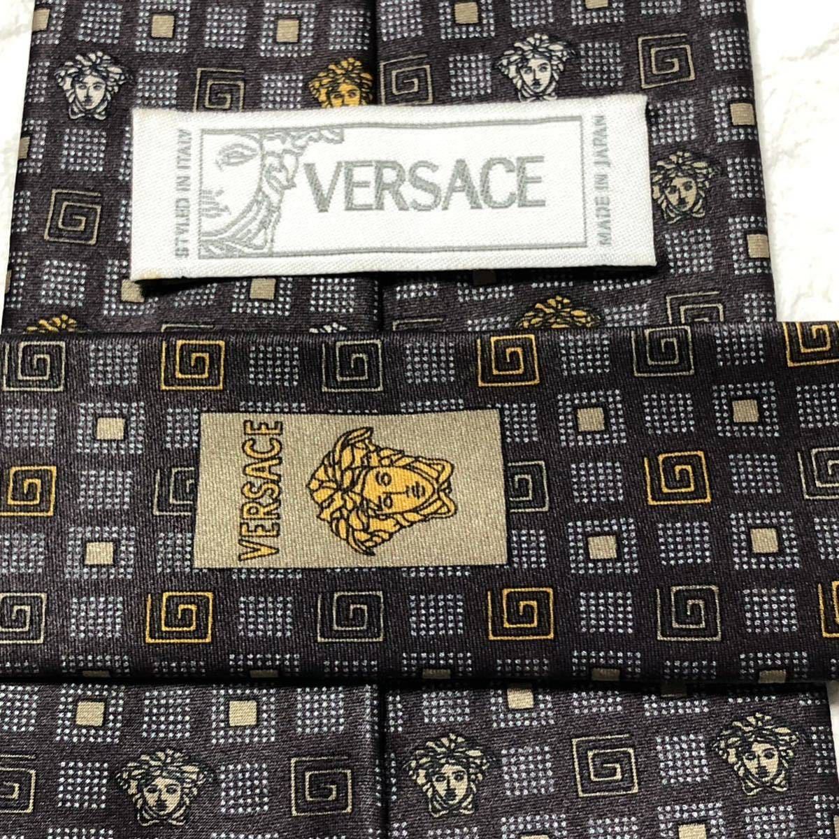 美品 VERSACE ヴェルサーチ ネクタイ メデューサ Gマーク 美品 VERSACE ヴェルサーチ ネクタイ メデューサ Gマーク