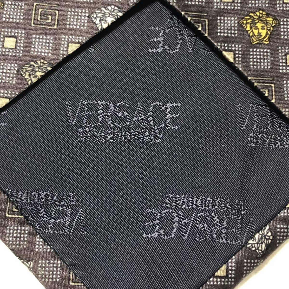 美品 VERSACE ヴェルサーチ ネクタイ メデューサ Gマーク 美品 VERSACE ヴェルサーチ ネクタイ メデューサ Gマーク