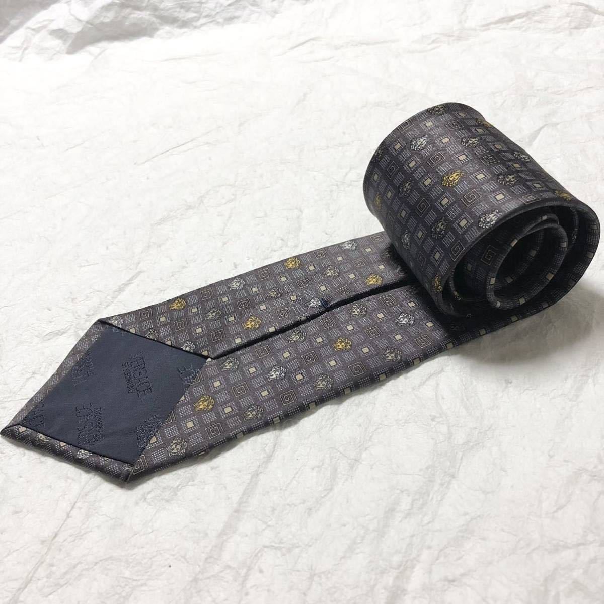 美品 VERSACE ヴェルサーチ ネクタイ メデューサ Gマーク 美品 VERSACE ヴェルサーチ ネクタイ メデューサ Gマーク