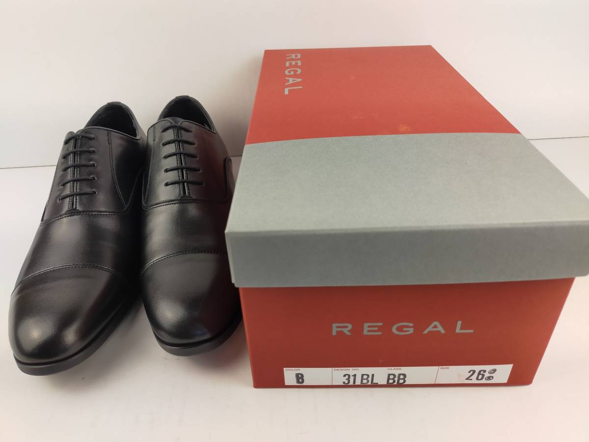☆REGAL 31BL ブラック 26.0 新品未使用 日本製 革靴 リーガル メンズ ビジネスシューズ の画像9