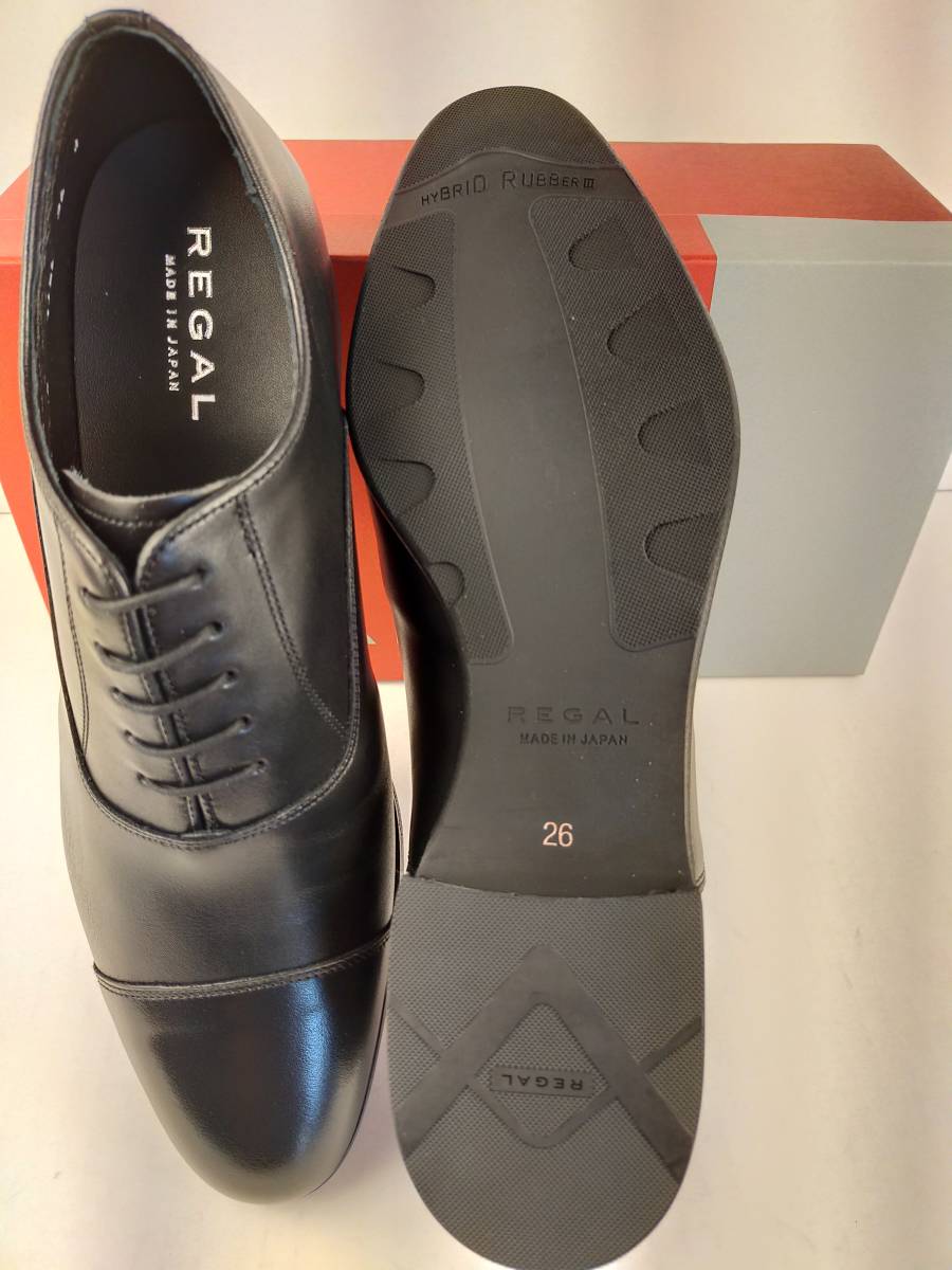 ☆REGAL 31BL ブラック 26.0 新品未使用 日本製 革靴 リーガル メンズ ビジネスシューズ の画像8