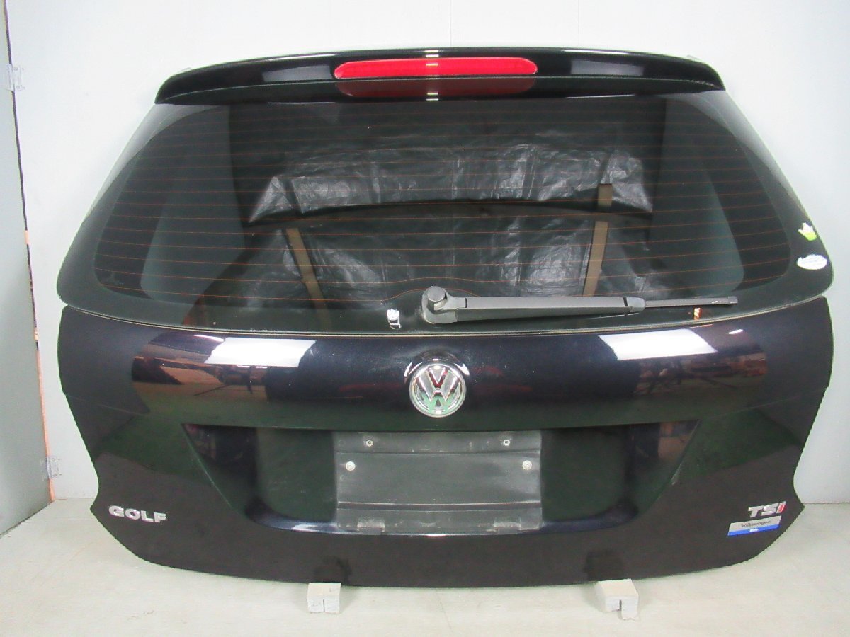 VW ゴルフ ヴァリアント TSI DBA-1KCAX リア ゲート バックドア ガラス MAT312 カラー LC9X 黒系 純正 23042 伊tの画像1