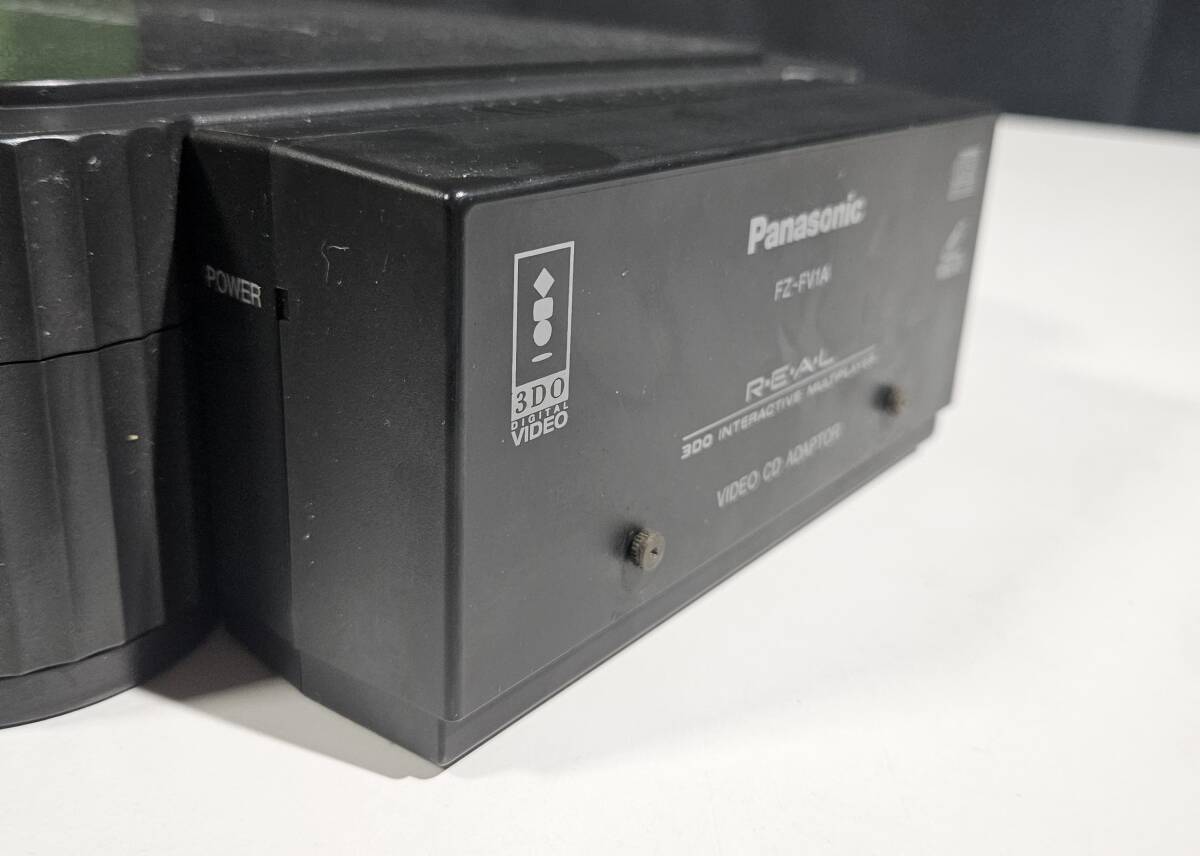 Panasonic（パナソニック）3DO REAL FZ-1 インタラクティブ マルチプレイヤー VIDEO CD ADAPTOR FZ-FV1A ビデオCDアダプター付 本体のみ_画像9