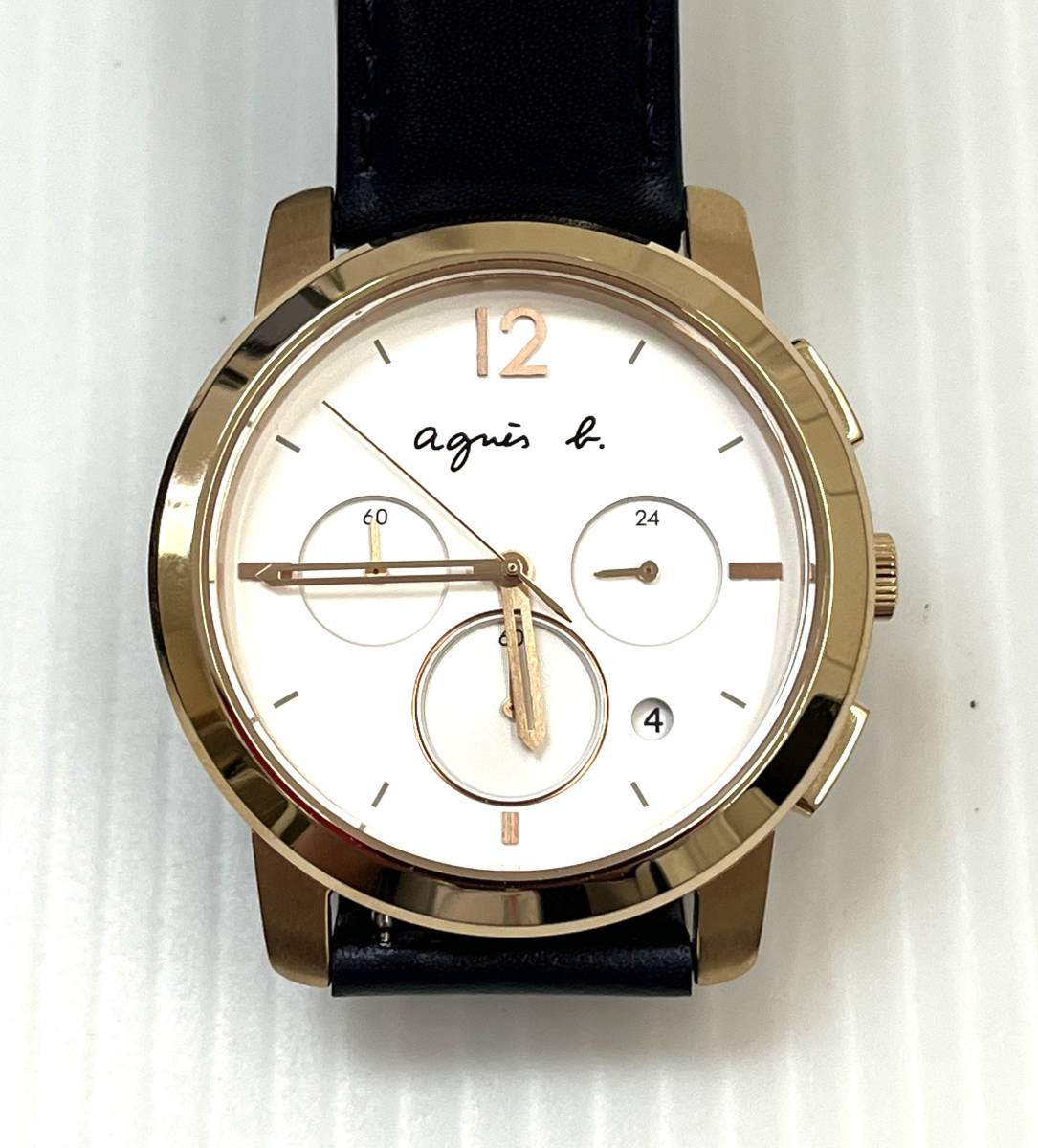 A#5396 agnes.b VD53 KXE0 アニエスベー腕時計クォーツ 美品 現状品