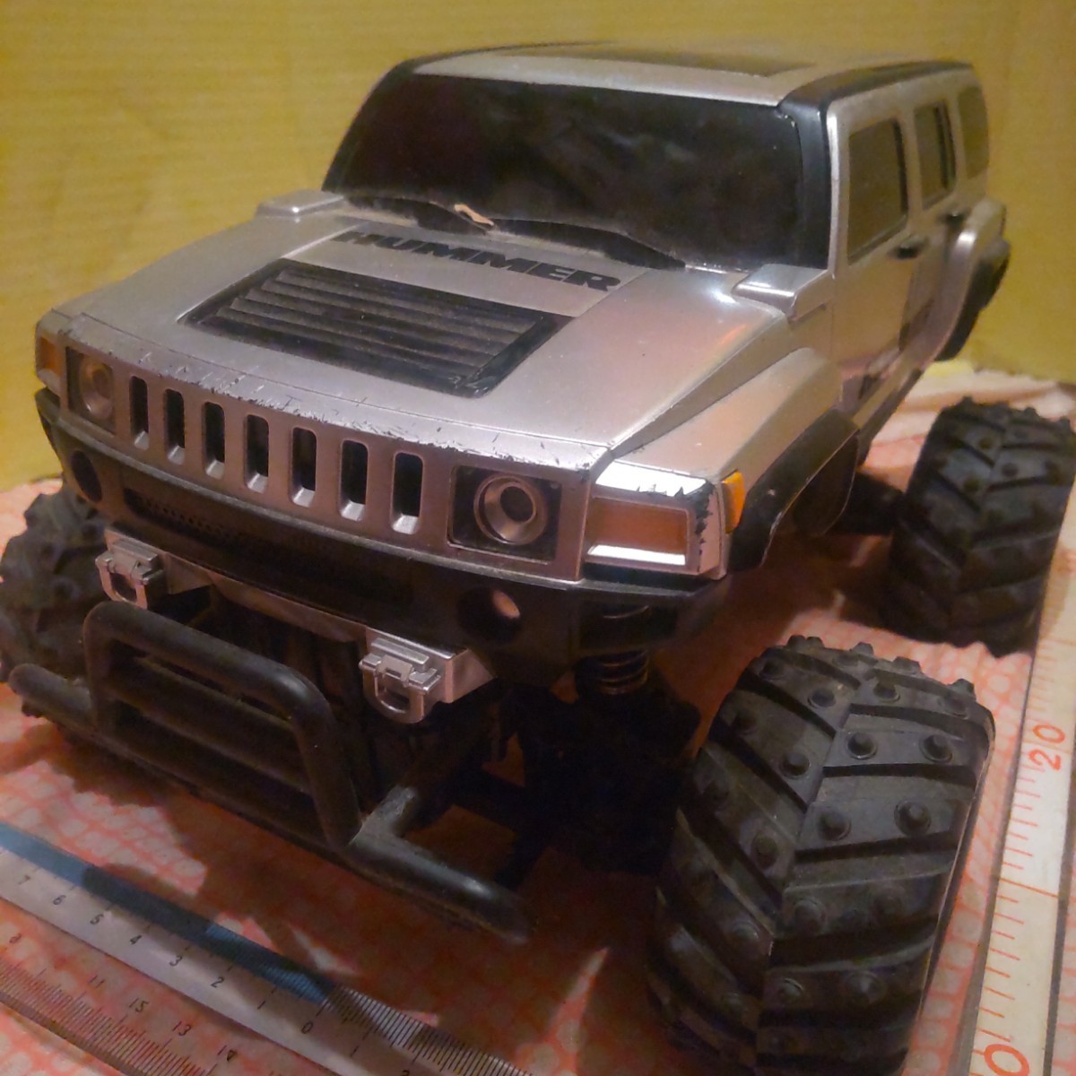  Hummer H3 radio-controller navy blue silver body only junk RC radio controlled car including in a package un- possible 