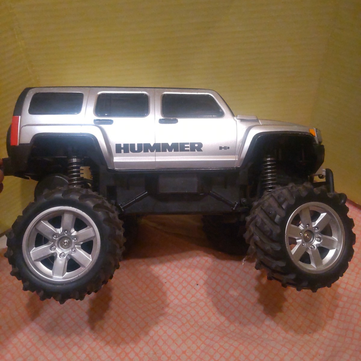  Hummer H3 radio-controller navy blue silver body only junk RC radio controlled car including in a package un- possible 