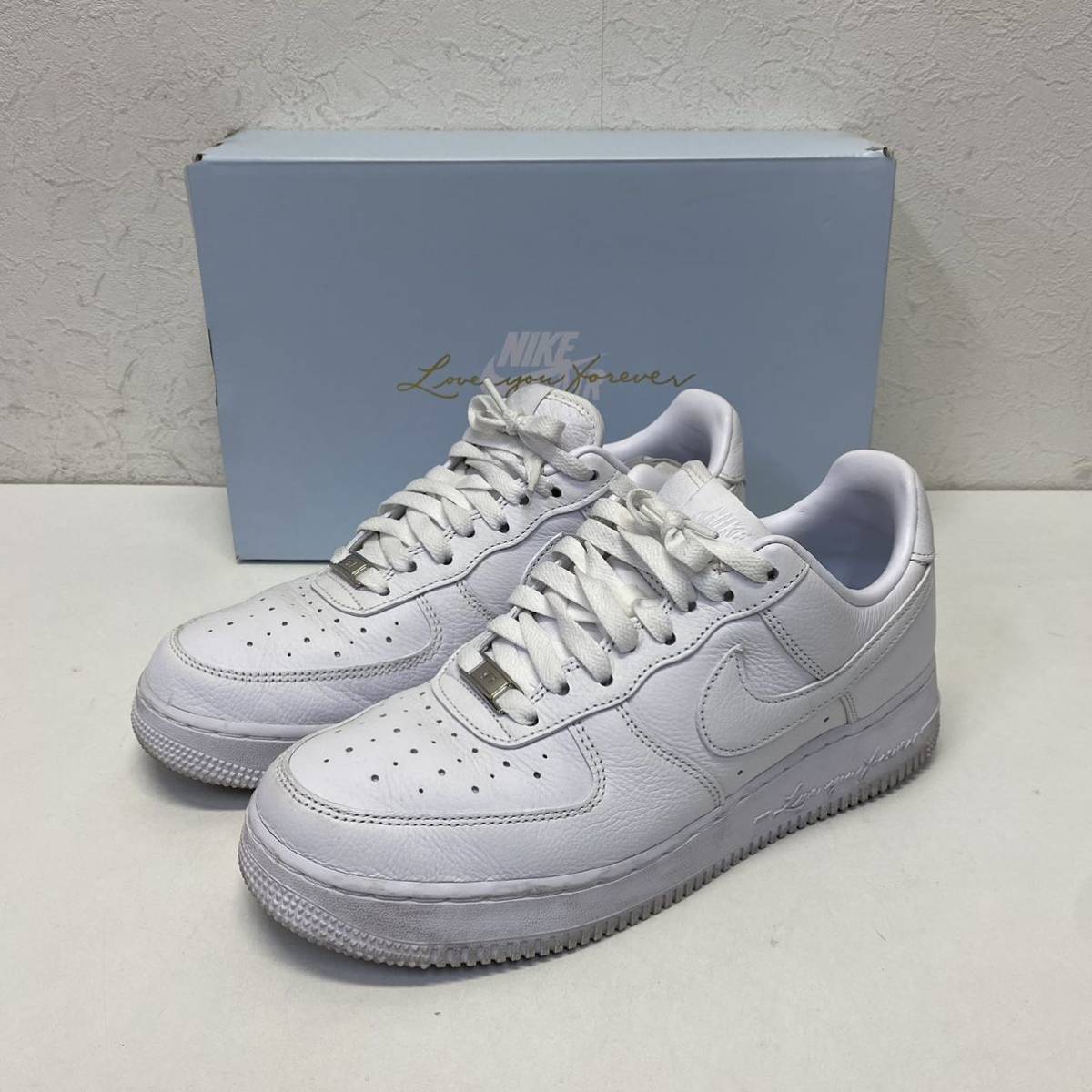 Drake NOCTA × Nike AF1 Low Cartified Lover Boy White CZ8065-100 ドレイク ナイキ エアフォース1 ロー サーティファイド size US 8.5_画像1