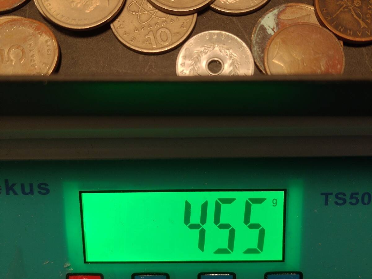 【1円スタート】ギリシャ　ドラクマ硬貨　おまとめ　約0.4㎏_画像4