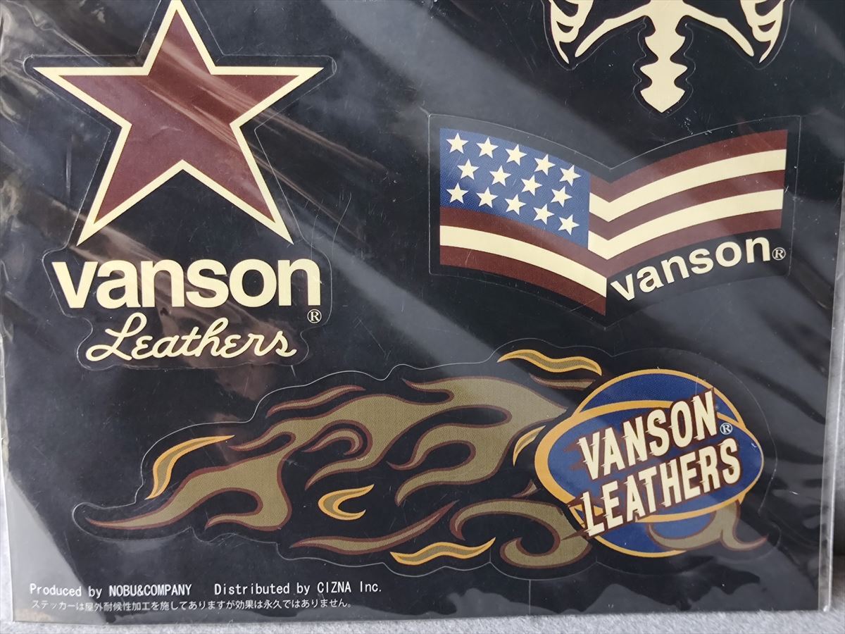 ■(未使用) Vanson Leathers　バンソンレザーズ　ステッカー_画像4