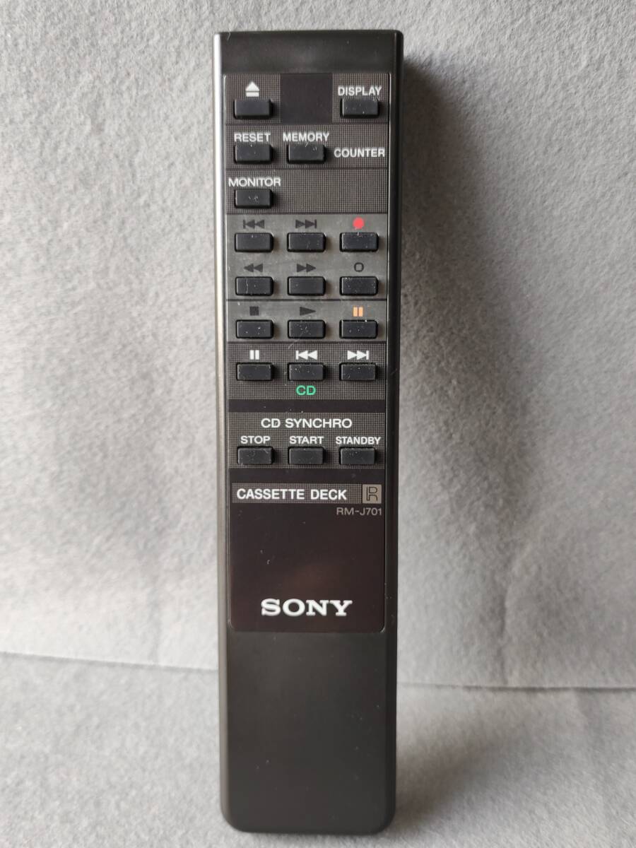 ■ SONY ソニー RM-J70　カセットデッキ用リモコン　純正　TC-KA7ES / TC-KA5ES / TC-KA3ES / TC-K555ESA_画像1