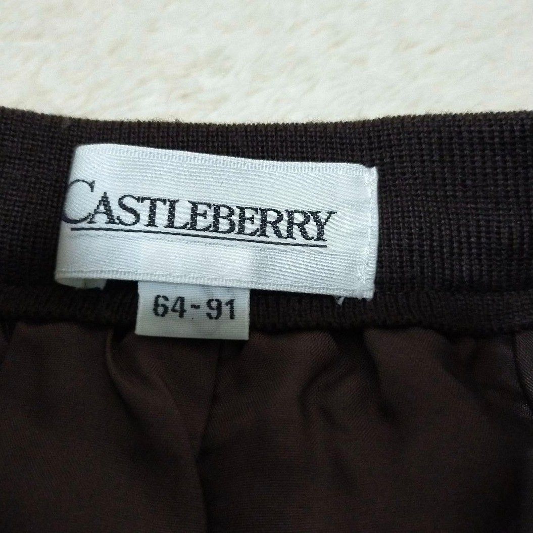 CASTLEBERRY　スカート　ブラウン　64~91　Aライン