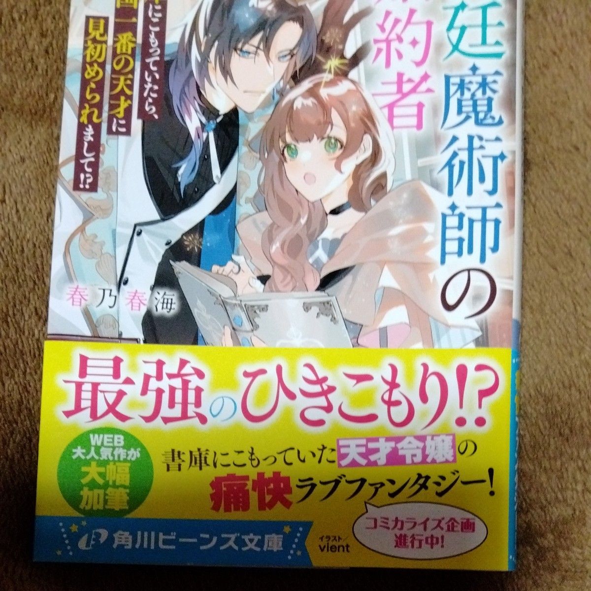 宮廷魔術師の婚約者　書庫にこもっていたら、国一番の天才に見初められました!?　春乃春海　カドカワビーンズ文庫