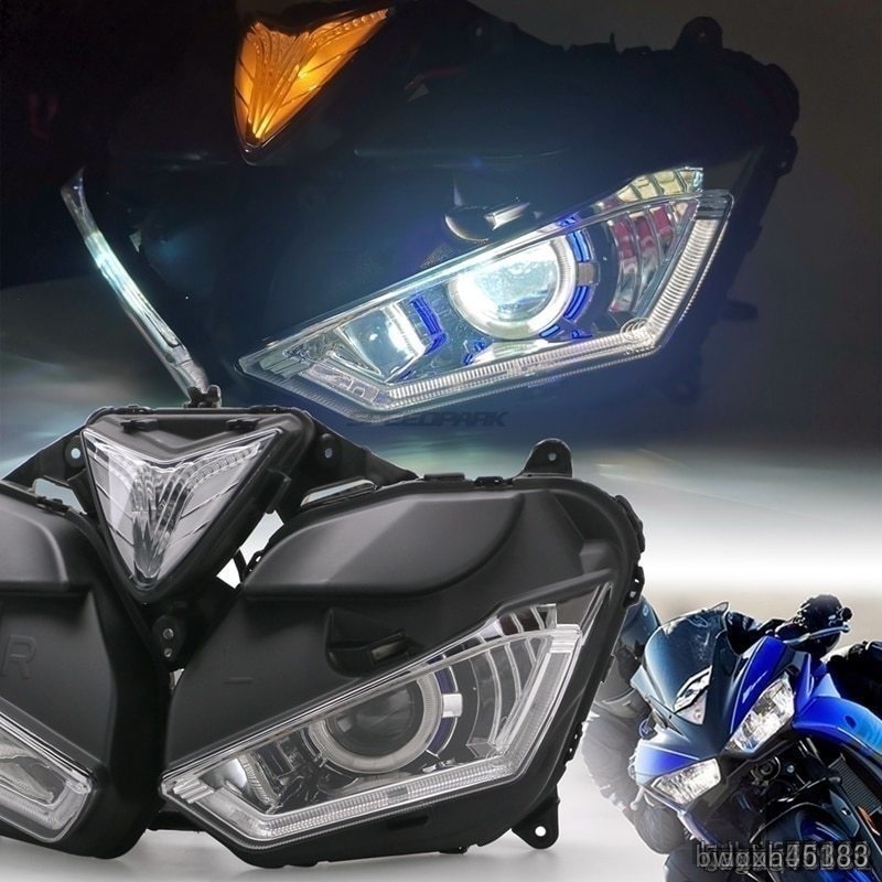 【setin!】オートバイ ledヘッドライトヤマハyzf R25 R3 天使悪魔アイhidプロジェクター YZF-R25 R3 hidエンジェルアイ 2013-2017_画像1