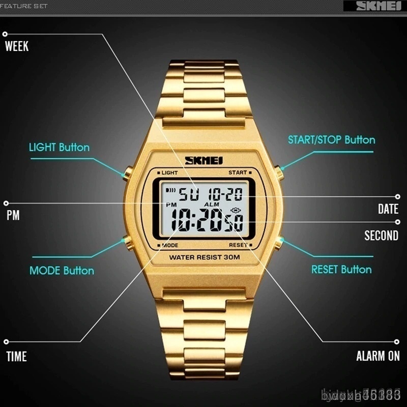 【setin!】メンズ腕時計トップブランドの高級 Skmei 有名な LED デジタル腕時計男性用時計腕時計男性ヘレン_画像5
