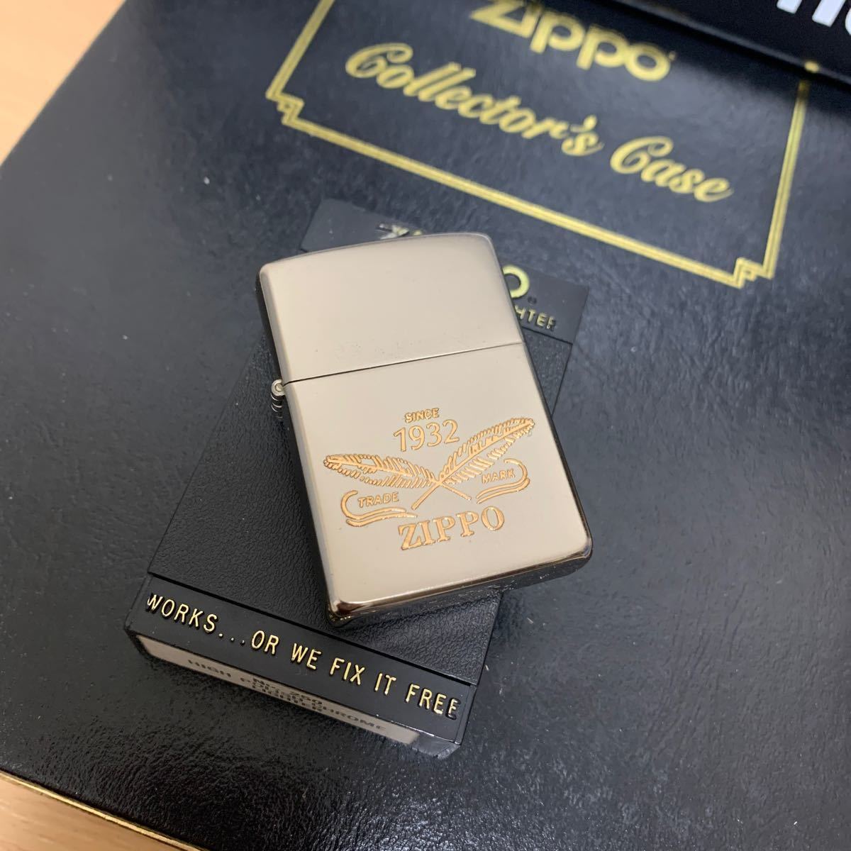 ZIPPO ジッポー VINTAGE ヴィンテージ ビンテージ SINCE 1932 TRADE MARK ITALIC BOTTOM 1989年製_画像2