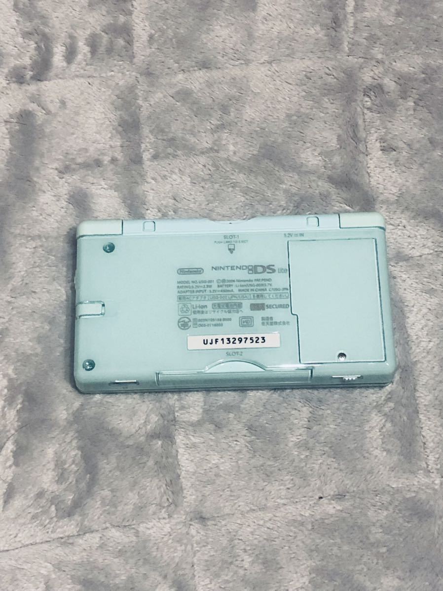  Nintendo DS lite ice blue почти не использовался дополнение бесплатная доставка 