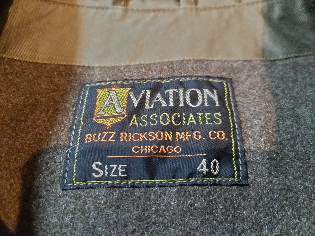 BUZZ RICKSON'S　AVIATION ASSOCIATES Type M-445 COTTON VERSION　BR15162　size40_画像8