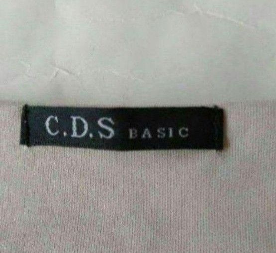 【C.D.S.BASICS】Ｍサイズ　ビジュー付き　カットソートップス