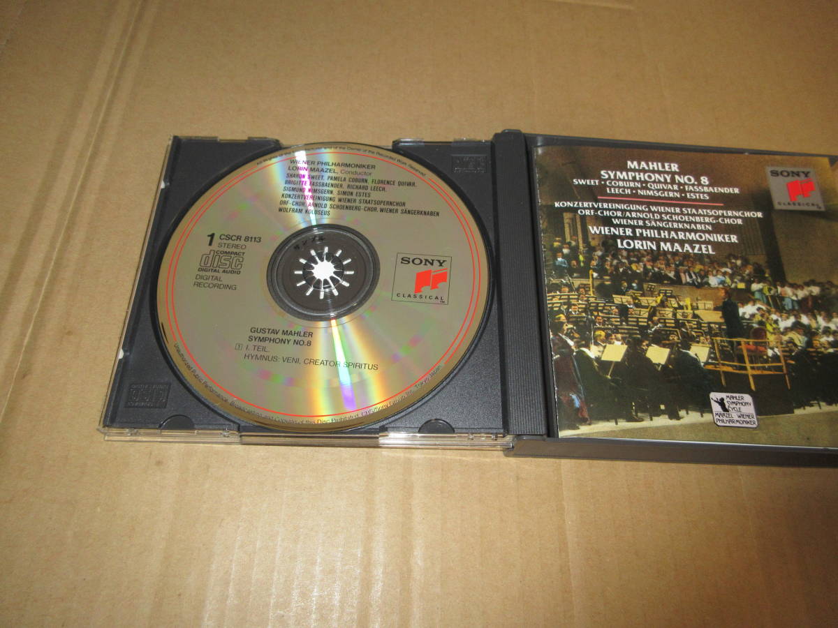 　【2CD】　■　マーラー　:　交響曲第8番　■　マゼール　/　ウィーン・フィル　[1989年]　⑯_画像6