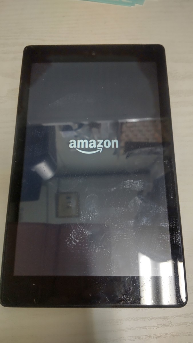 HK1694 amazon Kindle Fire HD8 第7世代 SX034QT アマゾン Android タブレット 簡易確認＆簡易清掃＆初期化OK 送料無料 現状品_画像2