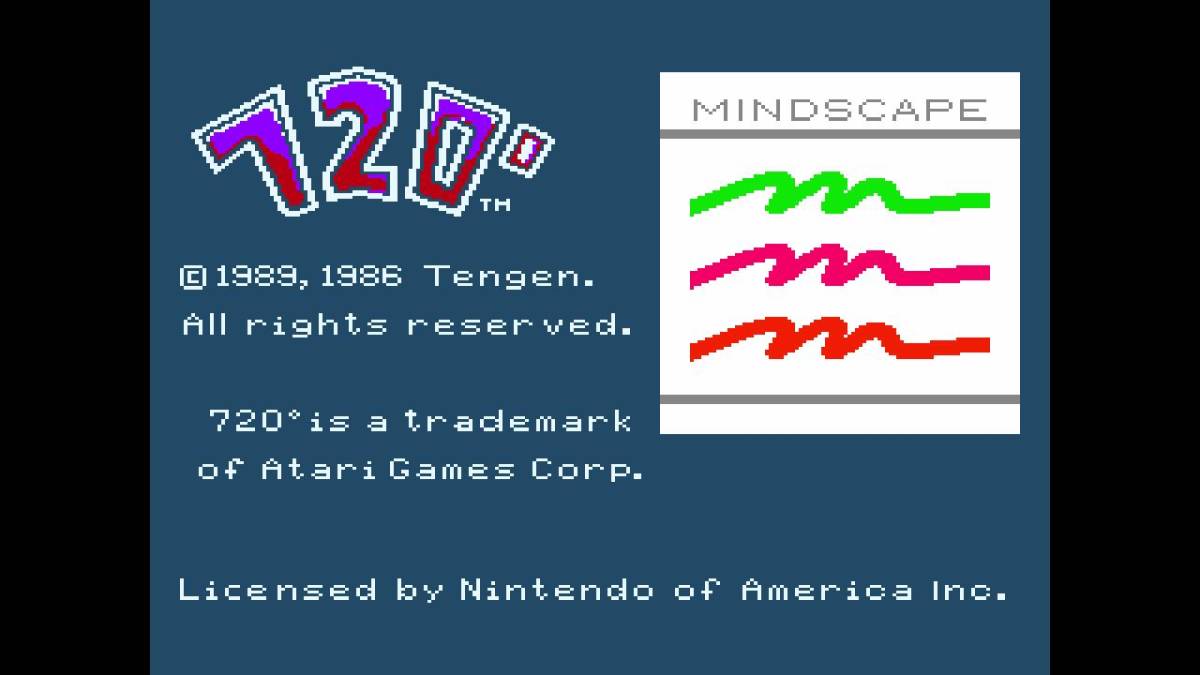 ★中古 NES　720° 北米版　日本未発売　エクストリームスポーツ_画像5