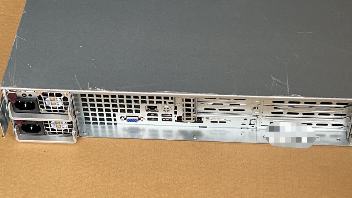 ジャンク現状BIOS起動済★SUPERMICRO 825-7 X10DRW-i Xeon E5-2640 v4×2 8GB×1 HDD無しS2402222_画像6