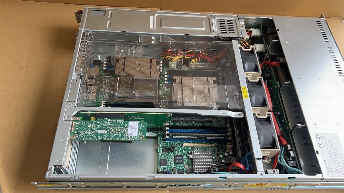 ジャンク現状BIOS起動済★SUPERMICRO 825-7 X10DRW-i Xeon E5-2699 v3×2 16GB×4 MCX353A-FCBT HDD無しS2402228の画像5