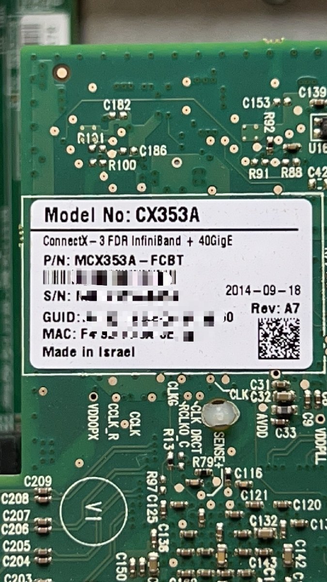 ジャンク現状BIOS起動済★SUPERMICRO 825-7 X10DRW-i Xeon E5-2699 v3×2 16GB×4 MCX353A-FCBT HDD無しS2402228の画像6