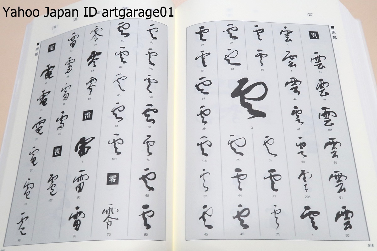 于右任字典/栗原蘆水/広範囲に集めた資料で日本人の使いやすい本・独特の簡略化した草書体・縹眇とした線から感じとれる味を汲みとる手伝い_画像9