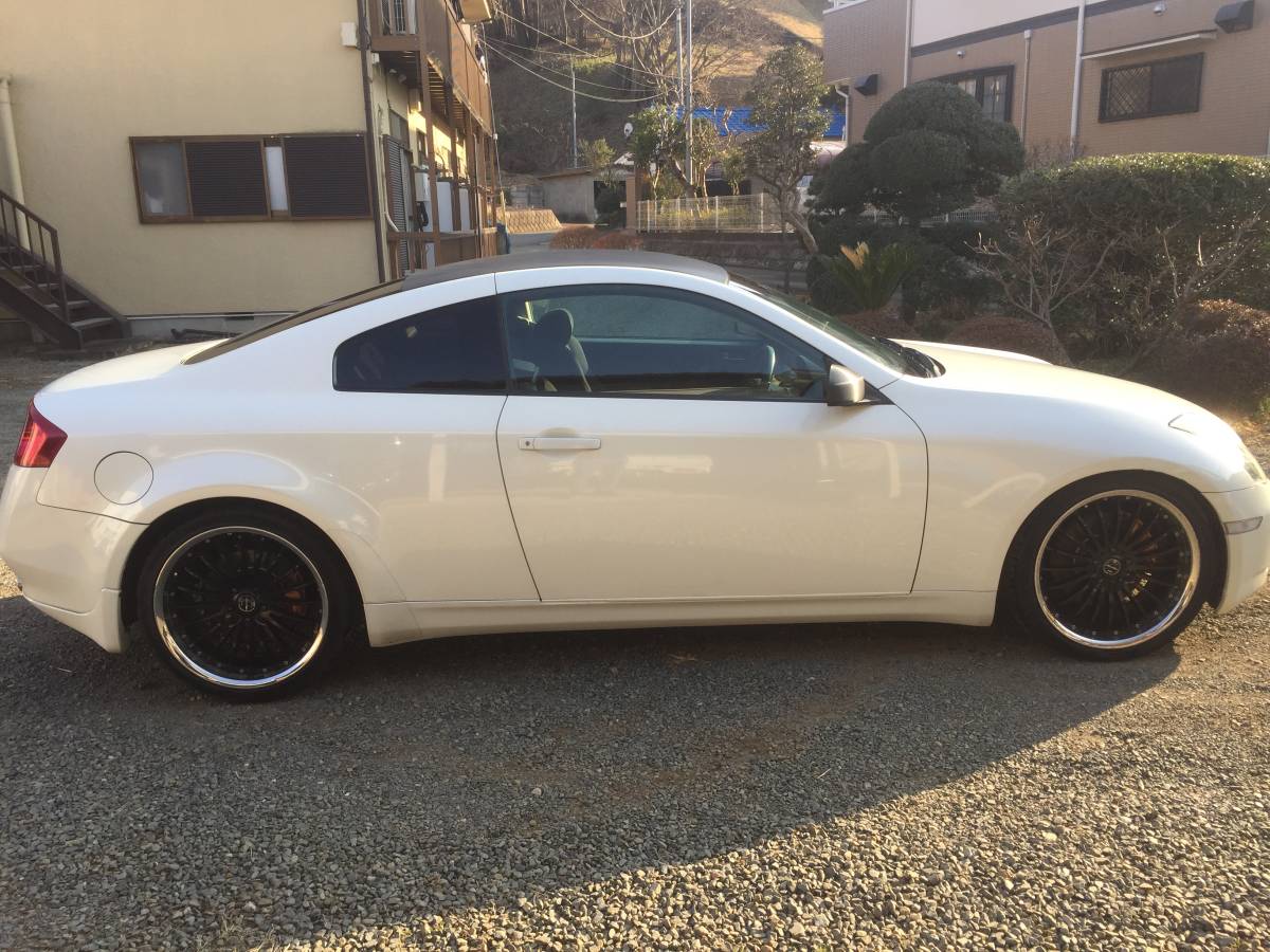  Skyline coupe V35 rare MT white 16 year 7 month after market 20 -inch custom large number 
