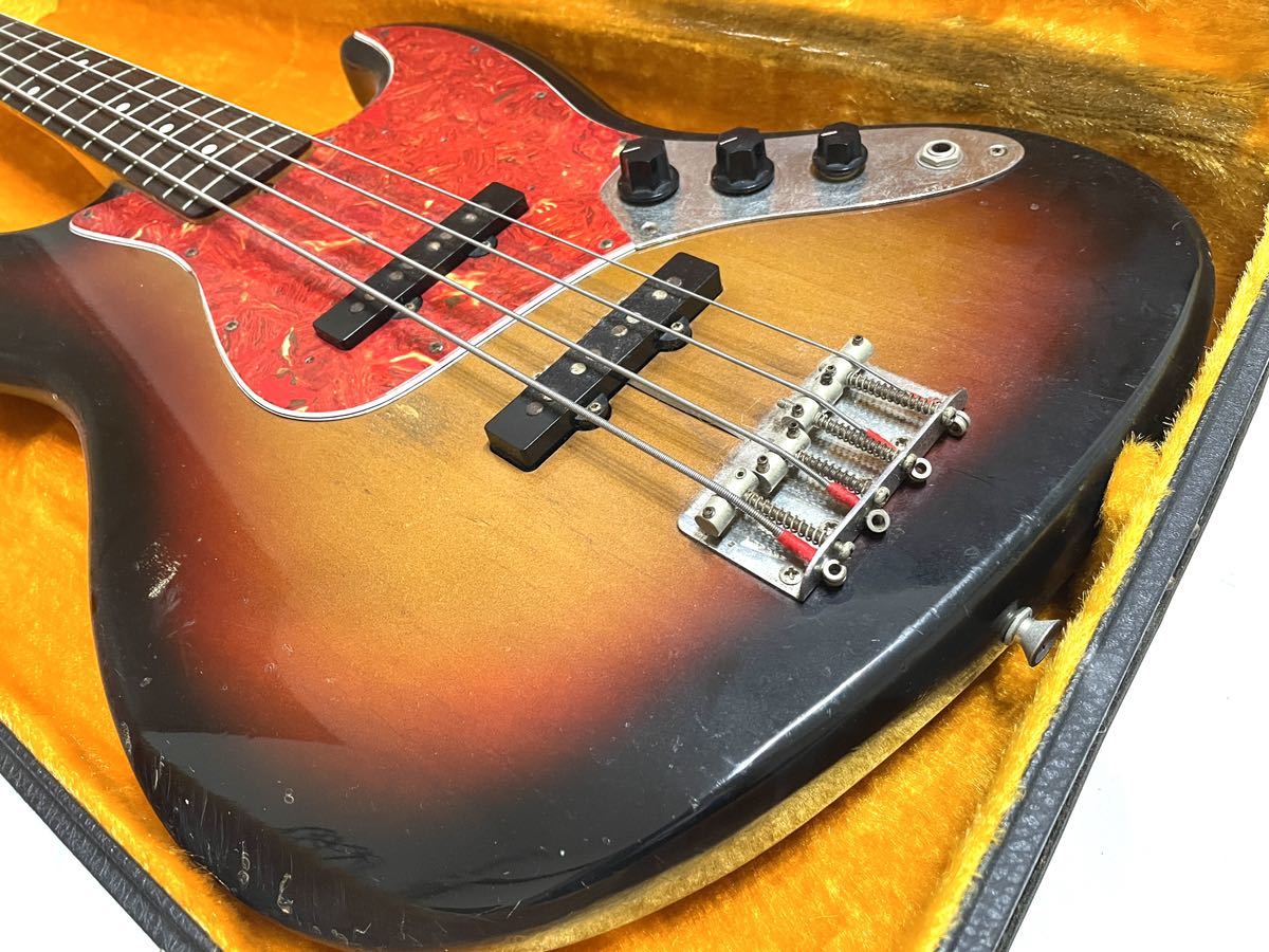 bass ベース エレキベース HARD CASE ハードケース ケース 4弦 楽器 弦楽器 ライブ 頑丈 持ち運び 保管 ジャズべ JAZZ BASS 即有り 管理A_画像9