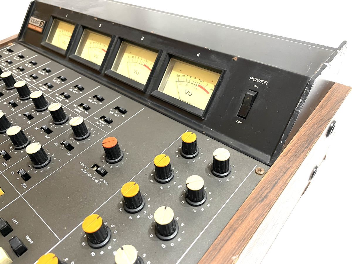  Vintage TEAC Teac MODEL 3 TASCAM Tascam series model 3 audio analogue mixer audio mixer series sound out OK immediately equipped 