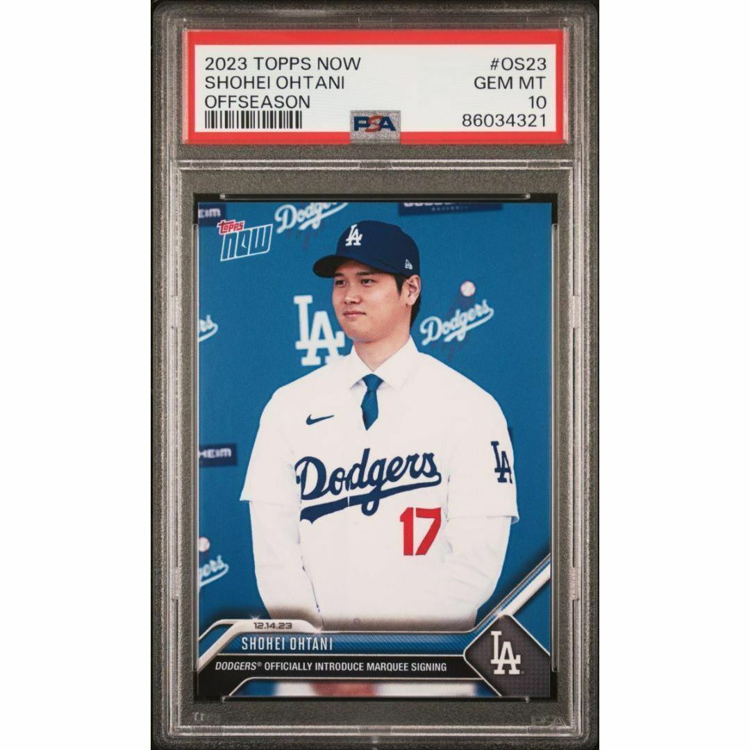 2枚セット PSA10 連番　大谷翔平 Topps Now ドジャース OS23_画像2