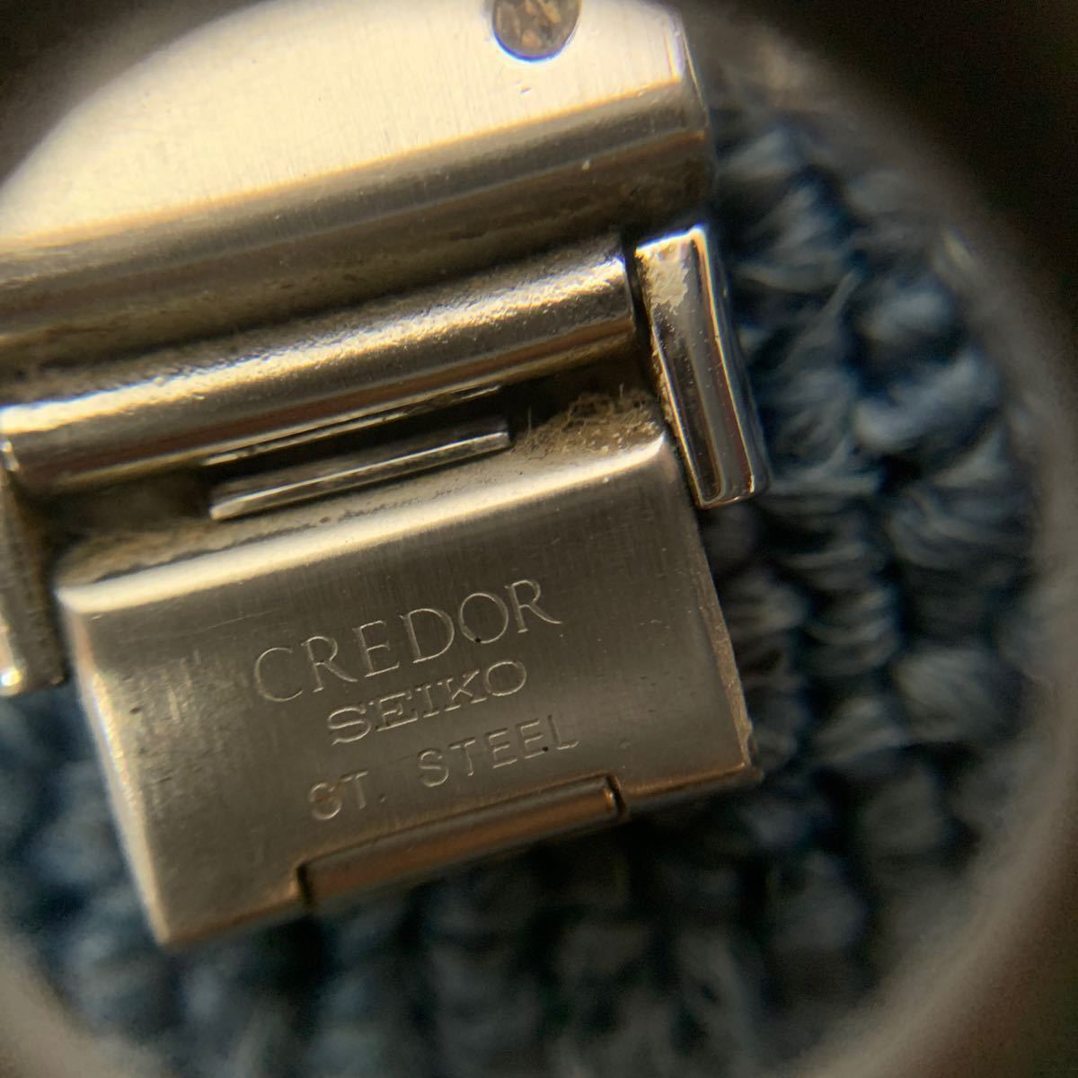 SEIKO セイコー CREDOR クレドール 7771-6050 メンズ 腕時計 QZ クォーツ 18KT × SS ベゼル ヴィンテージ 腕時計 手巻き 3針 ST STEELの画像3