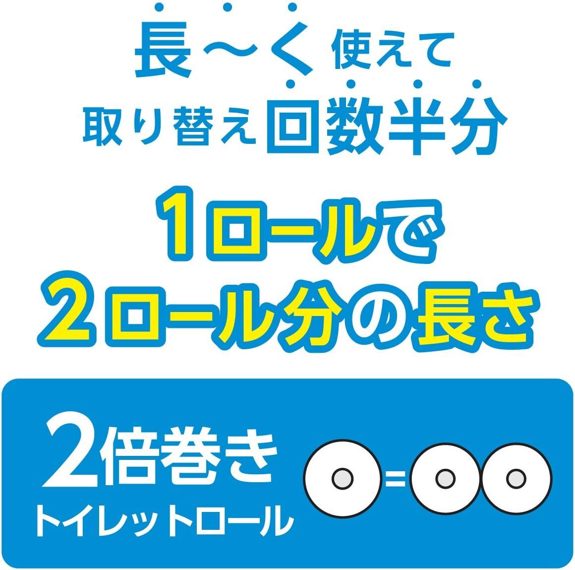 【ケース販売】 スコッティ フラワーパック 2倍巻き(6ロールで12ロール分) トイレット 100mシングル ホワイト ×8パック_画像6