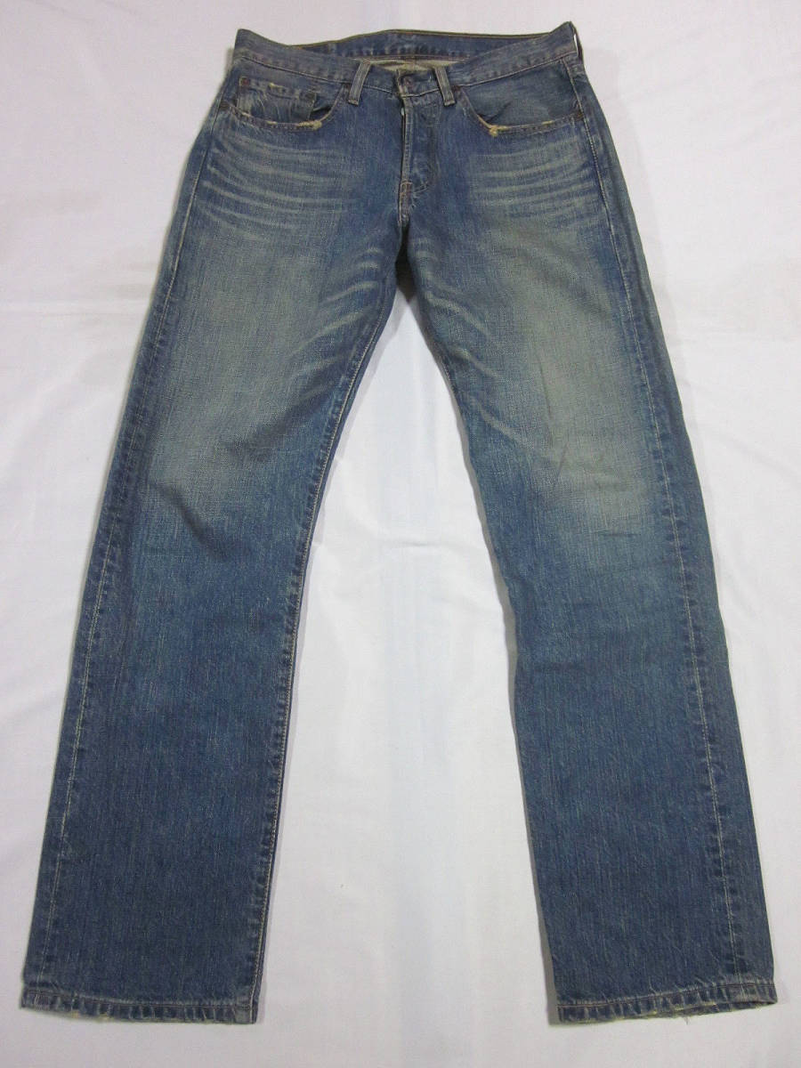 送料無料!!　2006年　雰囲気　アメカジ　Levi's　リーバイス　501　03501-01　裏359　加工　デニム　ジーンズ　インディゴ　31　W約80CM_画像2