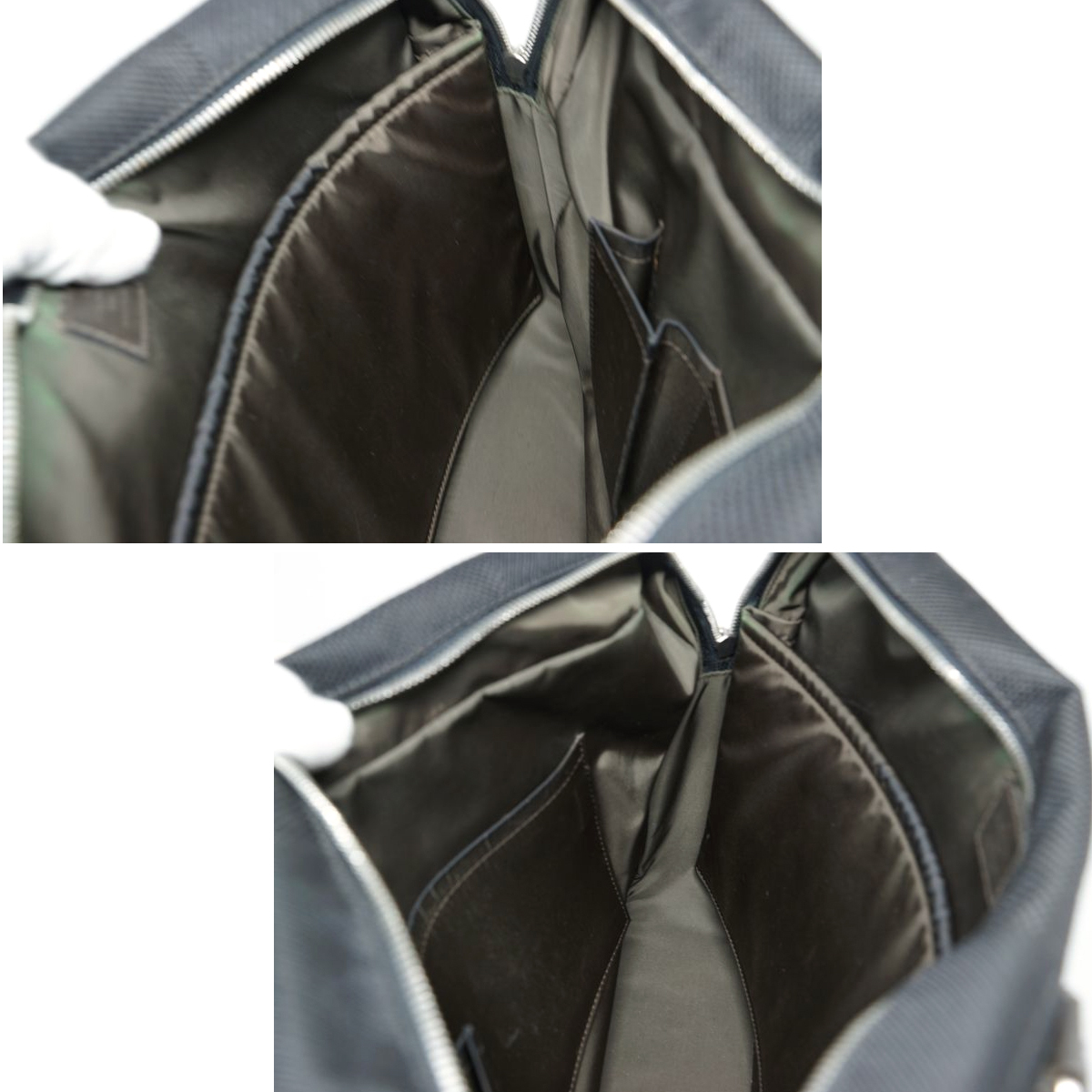 【美品】Louis Vuitton ダミエジェアン ヤック ビジネスバッグ PCバッグ 鞄 ノワール 黒 DAMIERGEANT メンズレディース ジュアン M93082_画像8