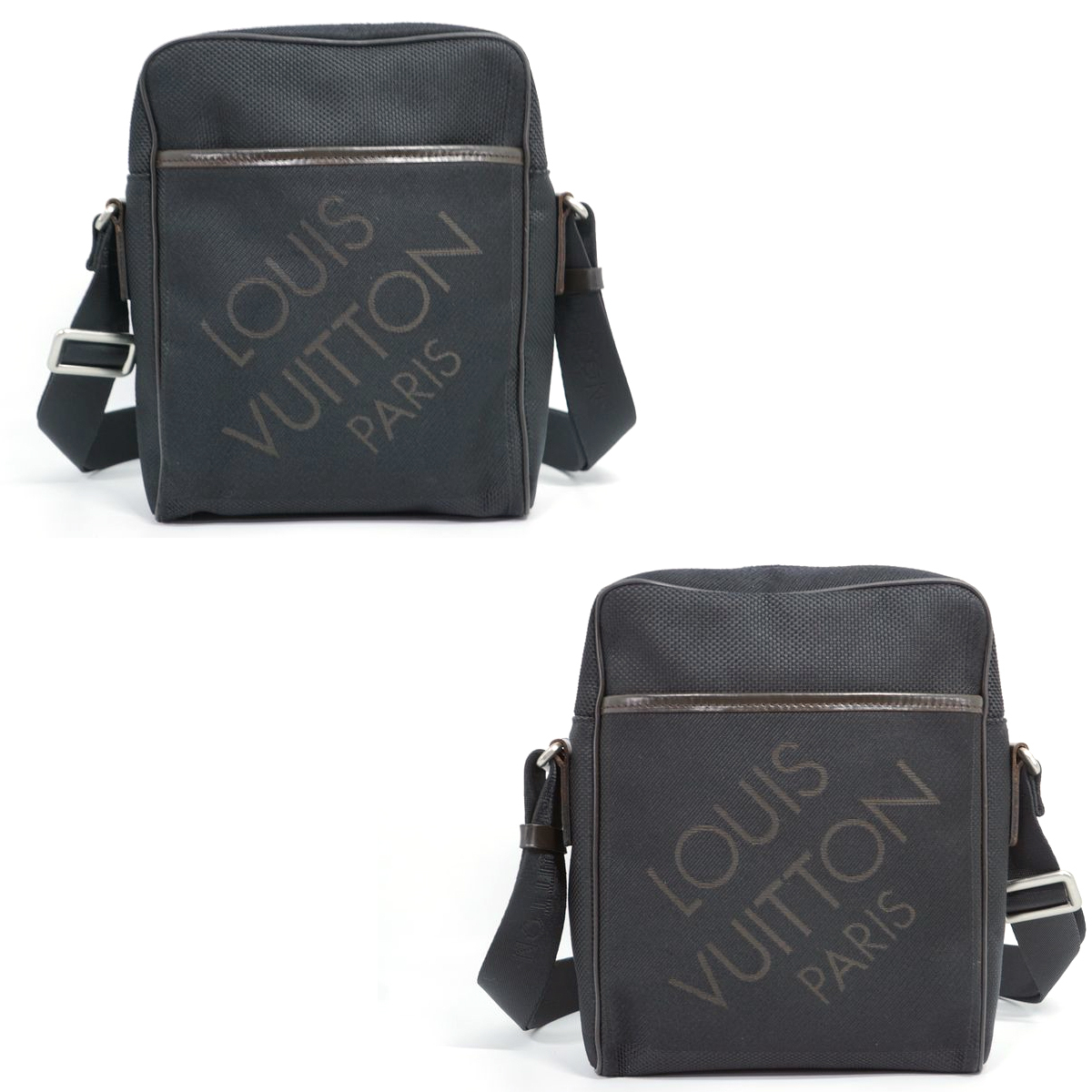 【美品】Louis Vuitton ダミエジェアン シタダンNM ショルダーバッグ 鞄 ノワール 黒 ブラック DAMIERGEANT メンズ レディース M93223_画像2