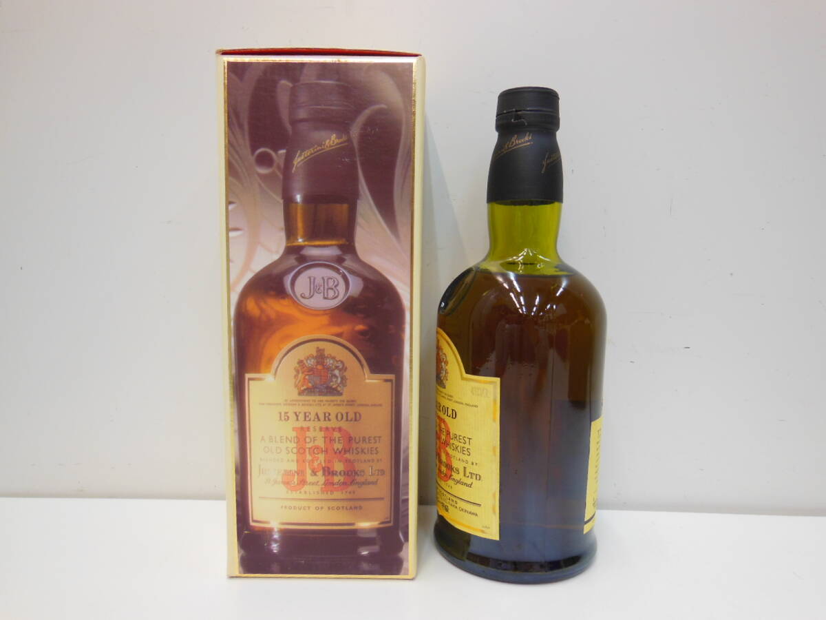 12874 酒祭 洋酒祭 J&B 15年 750ml 43度 未開栓 ウイスキー JUSTERINI & BROOKS LTD 古酒_画像4