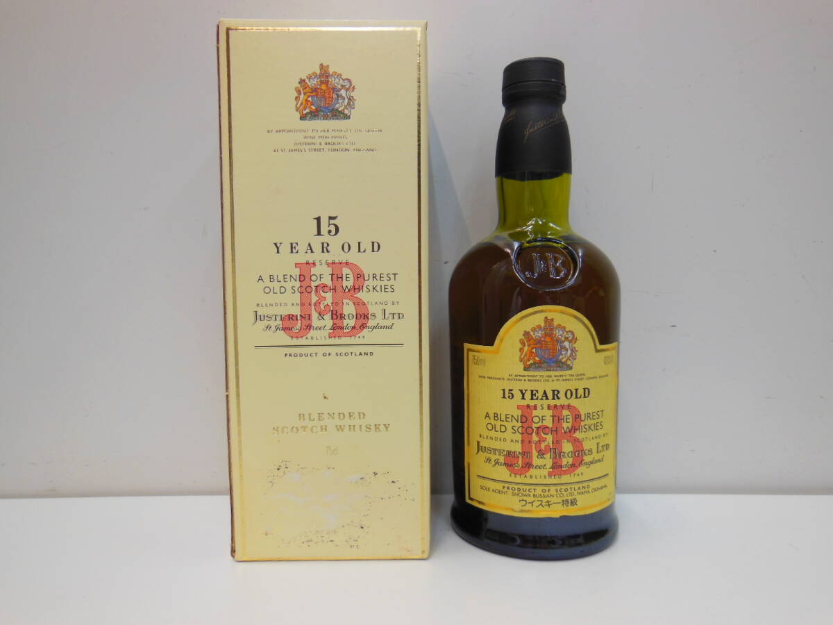 12874 酒祭 洋酒祭 J&B 15年 750ml 43度 未開栓 ウイスキー JUSTERINI & BROOKS LTD 古酒_酒祭、開催中です！