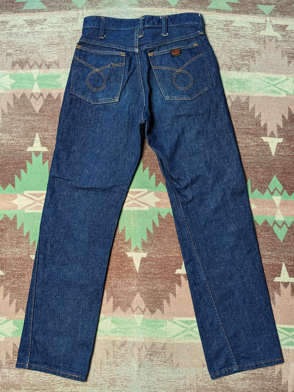 左綾 縦落ち 【C.R.Anthony BUCKHIDE】 50s Denim Jeans / 50年代 バックハイド デニム パンツ W30 ジーンズ GRIPPER ビンテージ 40s60s_画像3