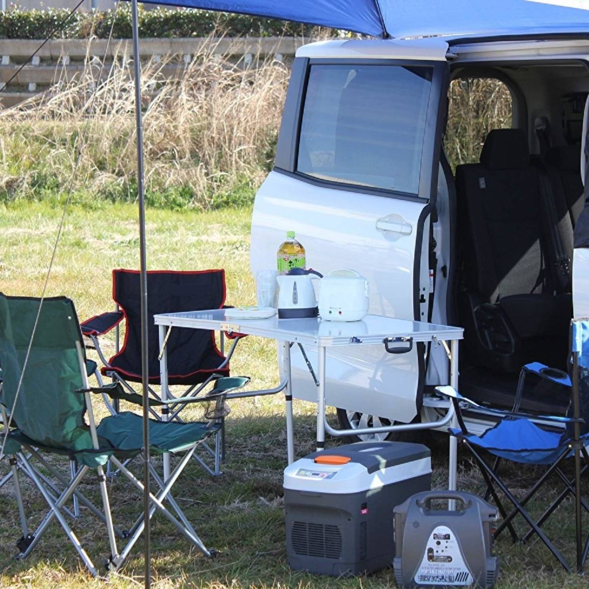 旅行や車中泊にキャンプに便利 大容量1Ｌカーケトル カーポット 車でお湯を沸かせる カーケトル バンライフやキャンピングカーに電気ポット_画像8