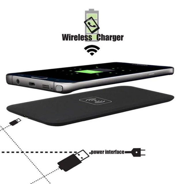ワイヤレス充電器 ブラック スマホを置くだけ簡単充電 iPhoneやPixelなどの充電にQi ワイヤレス充電器 ワイヤレスチャージャー無線高速充電_画像6
