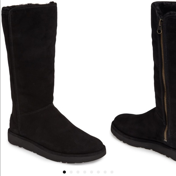 UGG アグ　ムートンブーツ　Abree II TALL Boots 1016590 ファスナー付き　防寒　耐水　ブラック　美品_画像3