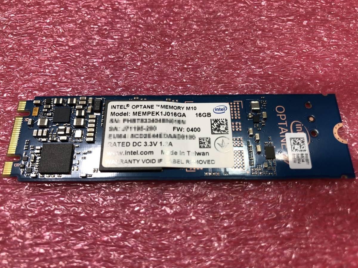 #4000 システムメモリ・アクセラレータ Intel Optane Memory M10 Series 16GB M.2 2280 NVMe接続 MEMPEK1J016GA 抜き取り中古品 #06_画像1