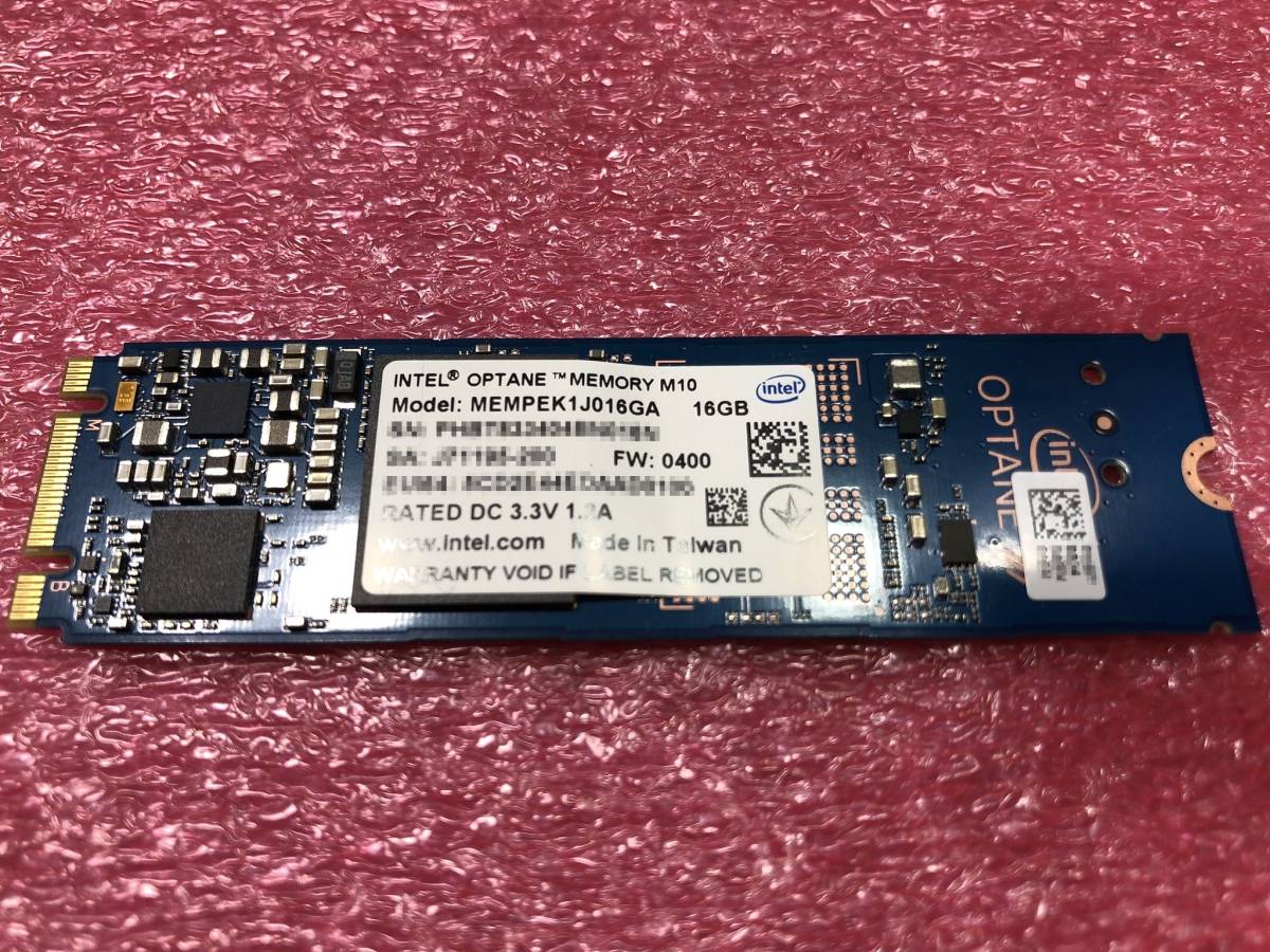 #4000 システムメモリ・アクセラレータ Intel Optane Memory M10 Series 16GB M.2 2280 NVMe接続 MEMPEK1J016GA 抜き取り中古品 #09_画像1