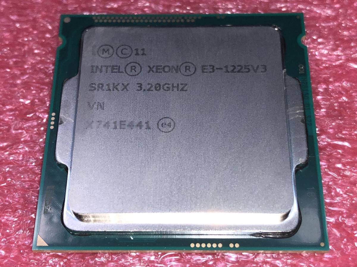 #1134 Intel Xeon E3-1225 v3 SR14U/SR1KX等 (3.20GHz/ 8MB/ LGA1150) 保証付 #07の画像1