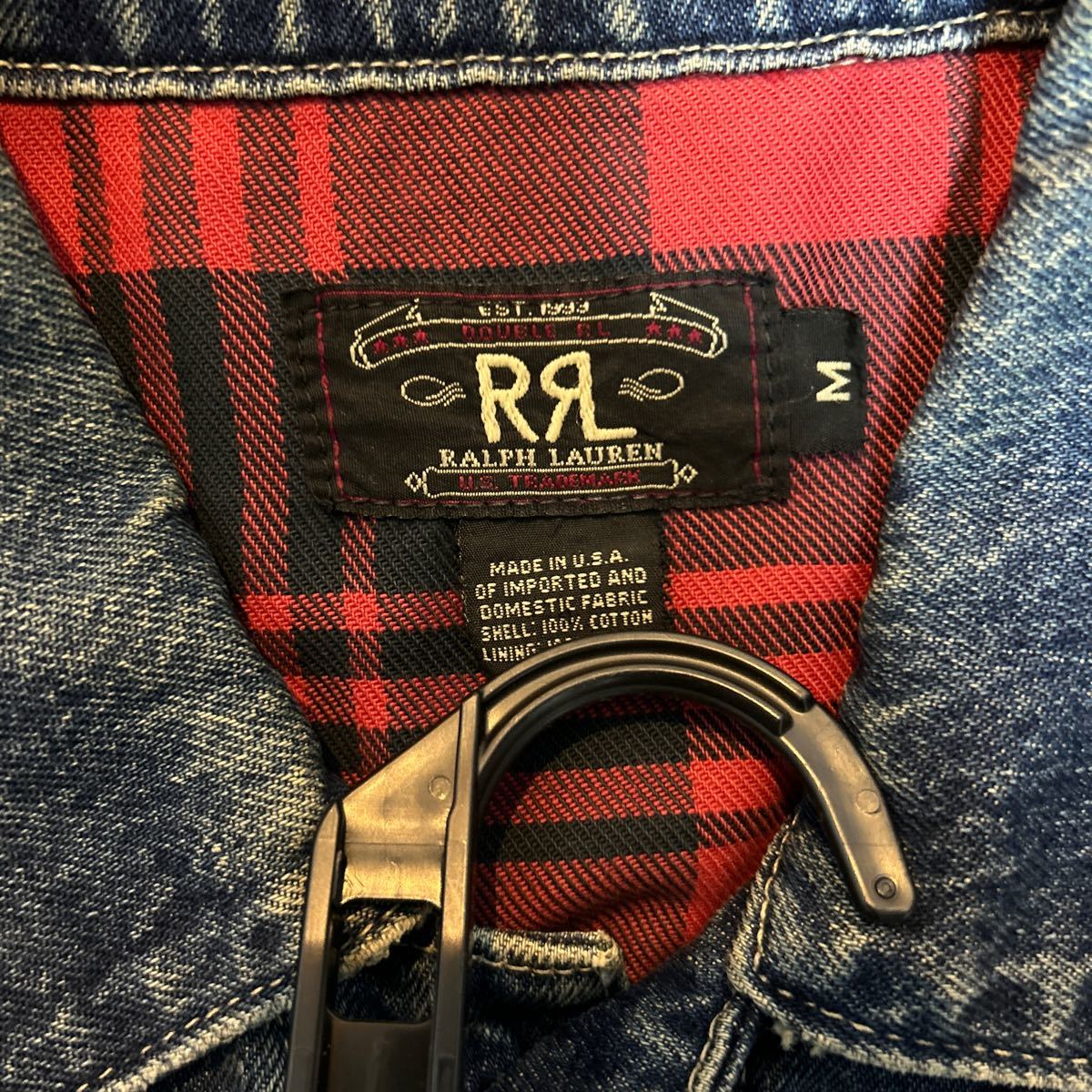 RRL デニムジャケット USA製 サイズM ラルフローレンリーバイス _画像3