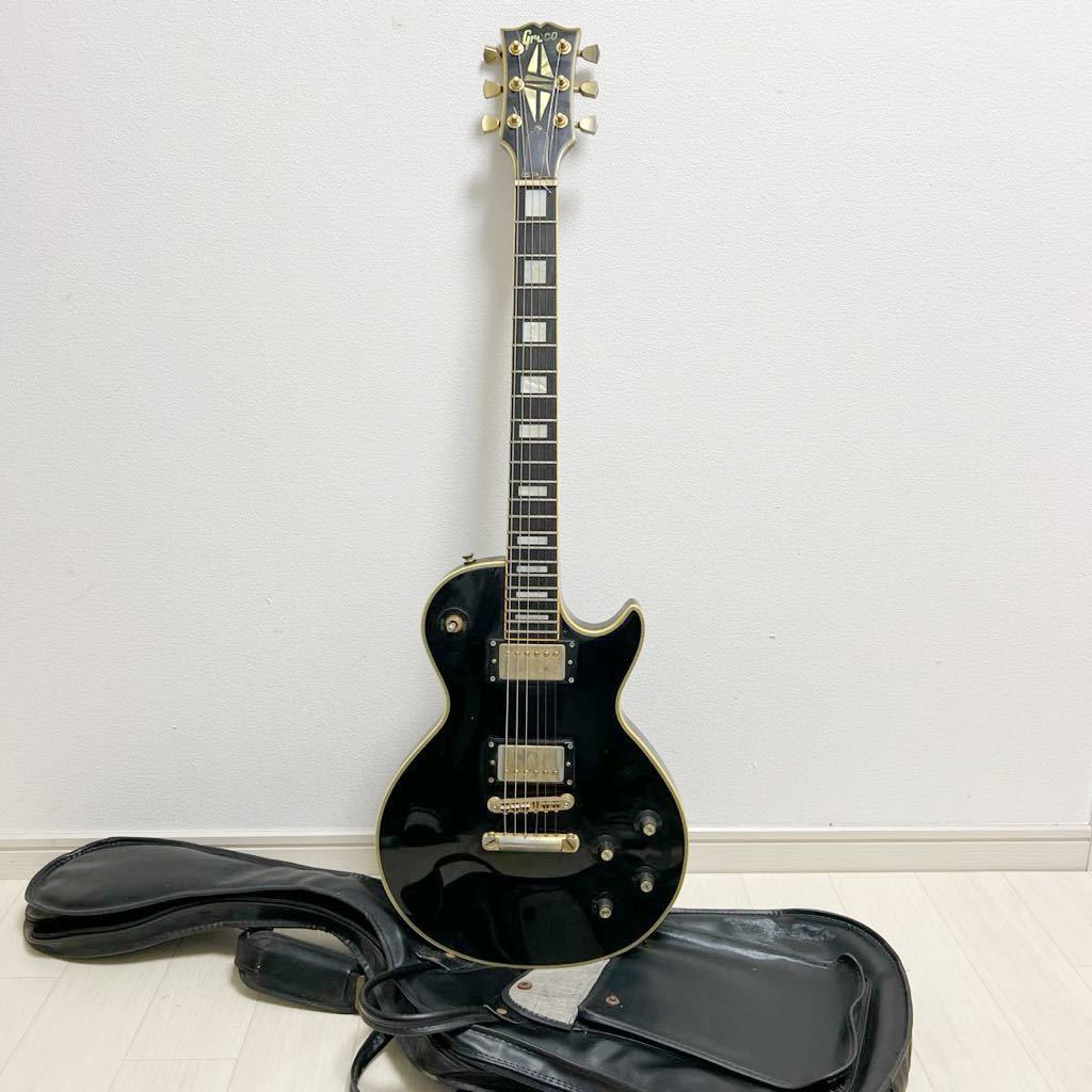 Greco エレキギター ブラック ケース付きの画像1